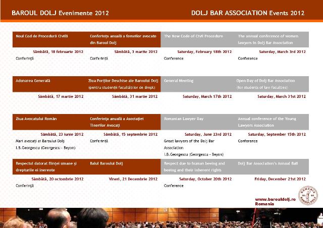 Baroul Dolj EVENIMENTE 2012mic