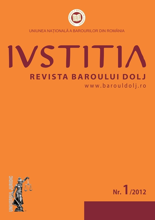 Revista Iustitia 1 - 2012